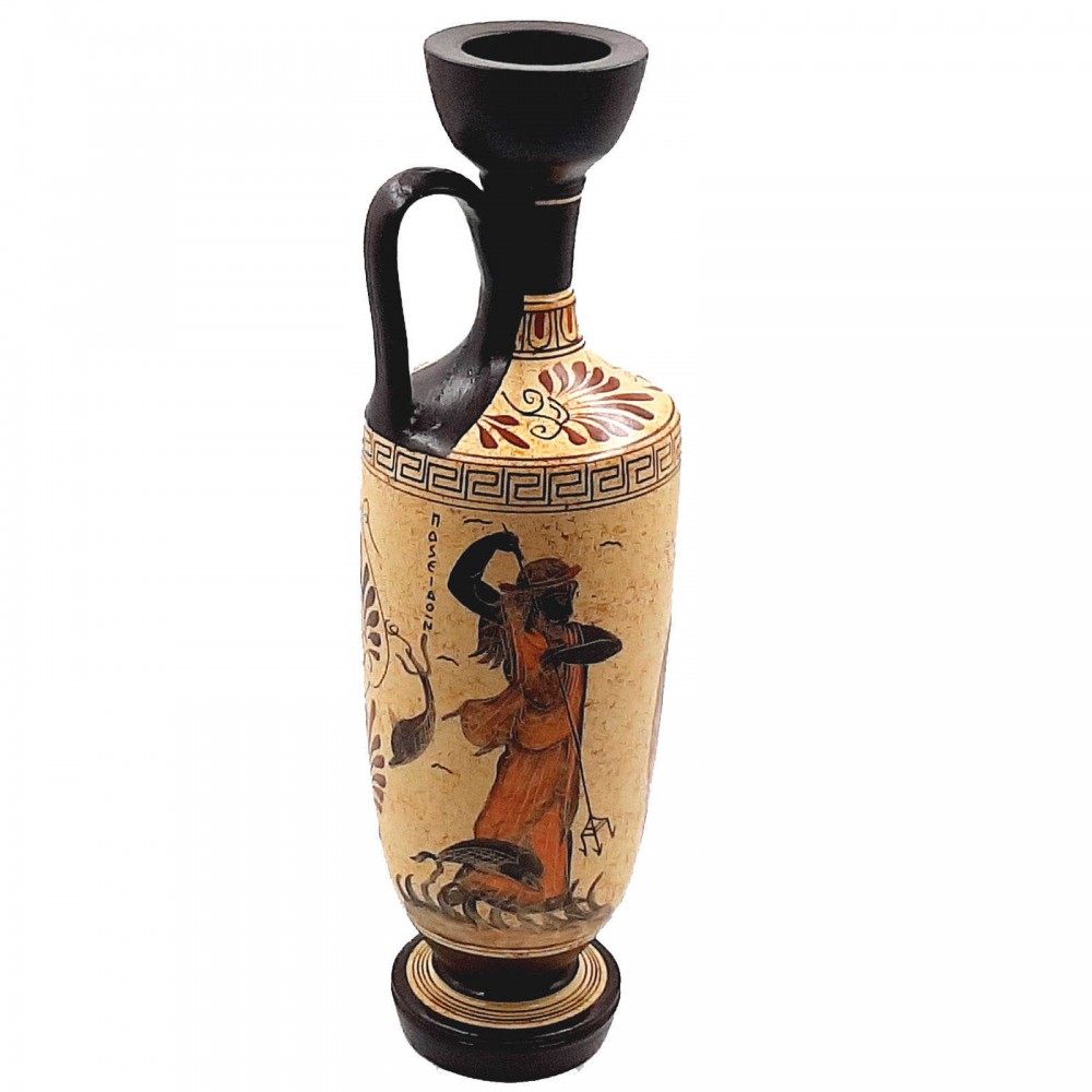 Greek Pottery Vase,Lekythos 35cm,shows Olympian Gods, Greek Mythology