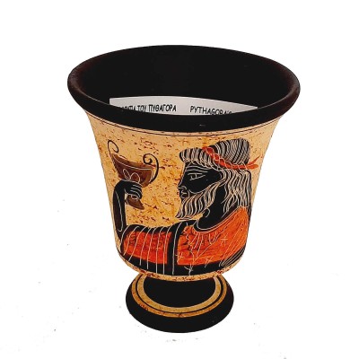 Pythagorean cup,Greedy Cup 11cm ,Shows God Dionysus