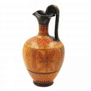 Geometric Oinochoe 24cm,Greek Pottery Vase