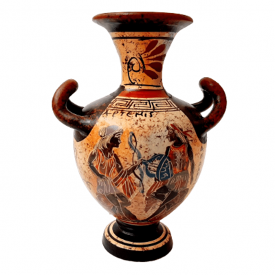 The Olympians decorative Amphora Vase Pottery  Ancient twelve great gods goddess 