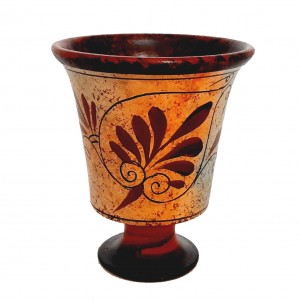 Pythagorean cup,Greedy cup 11cm,Multicolored,Showing God Zeus