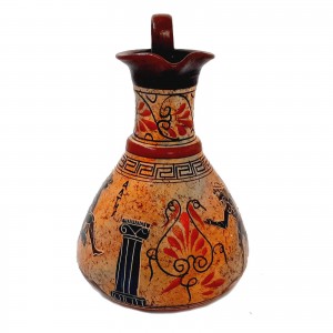 Ancient Greek Jar Vase 19cm,Multicolored,showing themes from Ancient Olympics