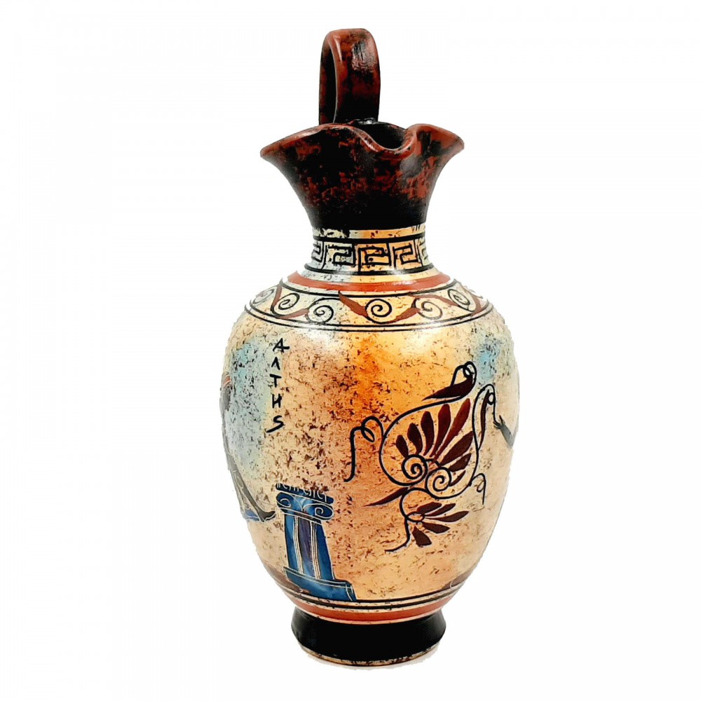 Ancient Greek Oinochoe 20cm,Multicolored,themes from Ancient Olympics