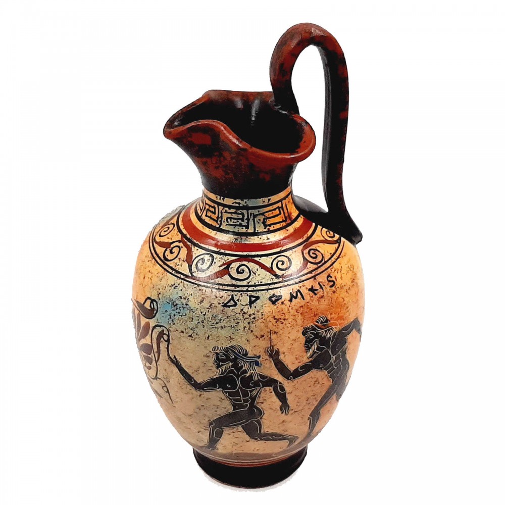 Ancient Greek Oinochoe 20cm,Multicolored,themes from Ancient Olympics